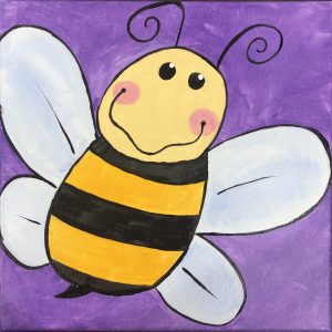 Baby Bee KIDS Acrylic Paint On Canvas DIY Art Kit